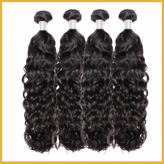 4 Bundle Deal - 1B Water Wave, Deep Wave, Italy Curly & Kinky Straight